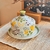 Queijeira de Porcelana Pintada à Mão - Eleonora Hoshino Peças Decorativas