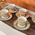 Conjunto 6 Xícaras Redondas de Porcelana Pintado à Mão - Eleonora Hoshino Peças Decorativas