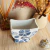 Vaso Quadrado de Porcelana Pintada à Mão - Eleonora Hoshino Peças Decorativas