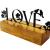 Escultura LOVE - Eleonora Hoshino Peças Decorativas