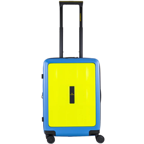 Valija Carry on Crossover Compass Azul Amarillo - comprar online
