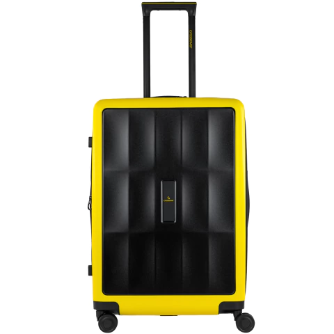 Valija Crossover Mediana Compass Negro Amarillo - comprar online