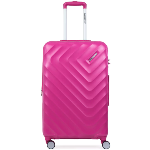 Valija Crossover Rigida Steph Mediana Rosa - comprar online