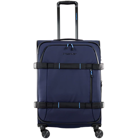 Valija Crossover Tela Impermeable Titan Mediana Azul - comprar online