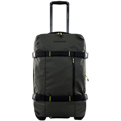 Valija Bolso Crossover 2 Ruedas Tela Impermeable Titan Mediana Verde 94110 - comprar online