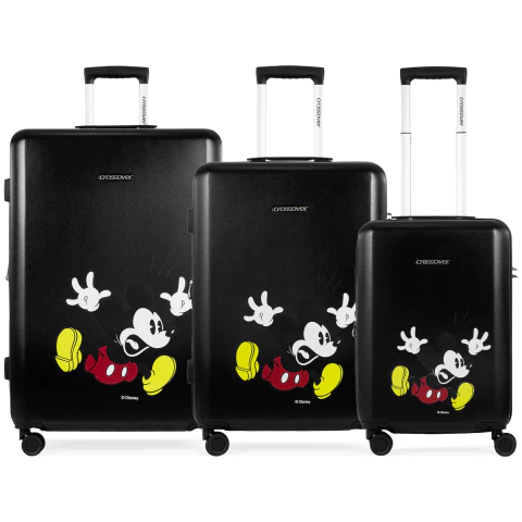 Set de Valija Crossover Disney Mickey Cartoon Scream Negro S M L