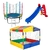 Kit Cama Elástica 1,83m + Piscina de Bolinhas 1,50m + Escorregador Médio