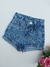 Short Jeans Coração Strass