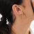 Brinco Argola "V" Lisa Semijoia Ouro 18K - comprar online