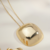 Colar Quadrado 4cm Semijoia Ouro 18K