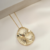 Colar Concha Semijoia Ouro 18K