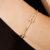 Pulseira Tiffany Fino e Cravejado em Zircônia Semijoia Ouro 18K - comprar online