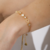 Pulseira Trevo e Ponto de Luz Semijoia Ouro 18K - comprar online