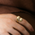 Anel Gota Dupla e Cravejado em Zircônia Semijoia Ouro 18K - comprar online