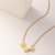 Colar Trio de Coração Liso Semijoia Ouro 18K - comprar online