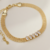 Pulseira Malha e Zircônia 3 pontas Semijoia Ouro 18K