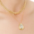 Conjunto Oval Orgânico Duplo Semijoia Ouro 18K