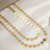 Colar Bolinha Comprido Semijoia Ouro 18K