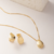 Conjunto Gota Pequena Semijoia Ouro 18K - comprar online