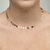 Choker Bolinha Achatada media Semijoia Ouro18K - comprar online