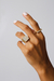 Anel Reto com Zircônias Semijoia Ouro 18K - comprar online