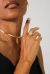 Anel formato Diamante Liso Semijoia Ouro 18K - comprar online