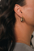 Brinco Argola Quadrada Semijoia Ouro 18K - comprar online