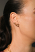 Brinco Trio de Coração liso Semijoia Ouro 18K - comprar online