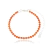 Pulseira Riviera Laranja 3mm Semijoia Prata