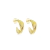 Brinco 3 Argolas Semijoia Ouro 18K