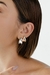 Brinco Pequeno Amassado Semijoia Ouro 18K - comprar online