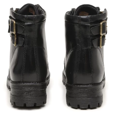 REF: 9026 PRETO Coturno Feminino em Couro Lana Preto PREÇO MINIMO DE VENDA R$ 299,90