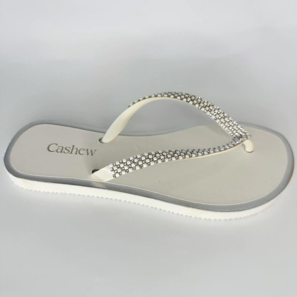 CHINELO STRASS OFF WHITE G94