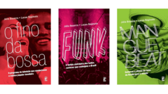 Kit 3 livros da coleção Movimentos Musicais: O fino da bossa, Funk e Manguebeat