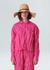 Camisa cropped tricoline wrinkled