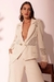 Blazer recortes linho natural refresh cru na internet