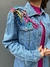 Jaqueta bordada Denim PatBO