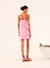 Vestido Listrado Decote Laço - comprar online