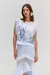 T-shirt linho marine off white na internet
