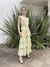 Vestido Guipir babados com cinto