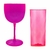 Kit 25 Taças Gin 580ml + 25 Copo Diamante 400ml Acrílica Personalizadas - Aloha - Aloha Taças 