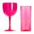Imagem do Kit 25 Taças Gin 580ml + 25 Copo Diamante 400ml Acrílica Personalizadas - Aloha