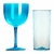 Kit 25 Taças Gin 580ml + 25 Copo Diamante 400ml Acrílica Personalizadas - Aloha - Aloha Taças 