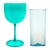 Imagem do Kit 25 Taças Gin 580ml + 25 Copo Diamante 400ml Acrílica Personalizadas - Aloha