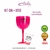Kit 25 Taças Gin 580ml + 50 Copos Dose 50ml Acrílica Personalizadas - Aloha - comprar online