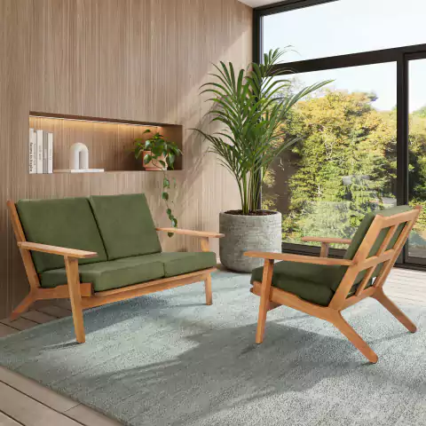 Conjunto Sofá e Poltrona para Varanda - LOTUS