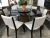 Conjunto Mesa Jantar Redonda PARIS 1,40m + 6 Cadeiras Verona Preto - comprar online
