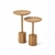 Conjunto mesa lateral em madeira - LOFT