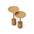 Imagem do Conjunto mesa lateral em madeira - LOFT