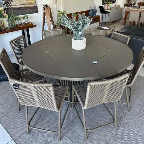 Mesa em Alumínio com 8 Lugares para Área Externa - IBIZA